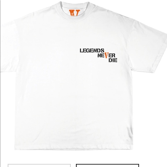 Juice Wrld x Vlone Butterfly T-shirt (White) - Picture 1 of 2